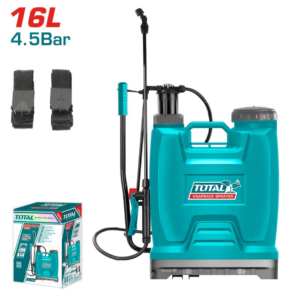 TOTAL - THSPP41602 - Pulvérisateur à dos 16L 4.5Bar