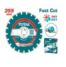 TOTAL - TAC2113551 - Disque diamant pour couper l'asphalte et le béton - Ø355mm