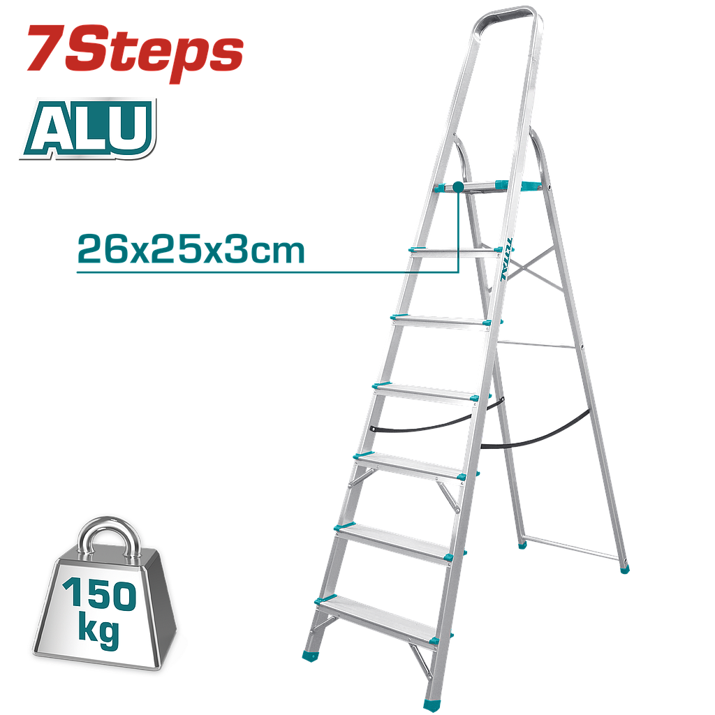 TOTAL - THLAD06071 - Escabeau 7 marches