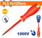 WDF - WSD7255 - Tournevis à fente isolé - SL5.5x125m