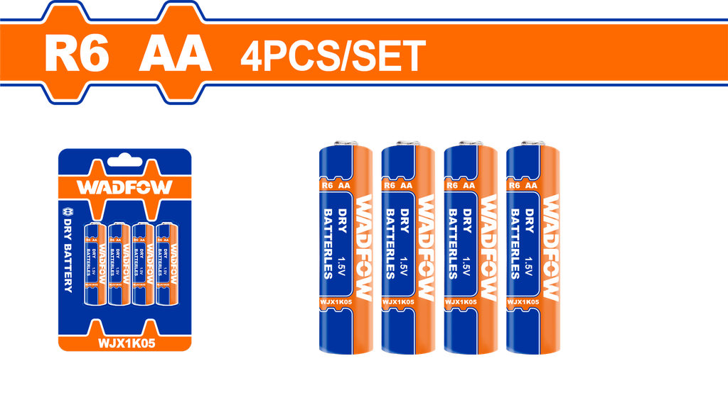 WDF - WJX1K05 - Batterie sèche - 1.5V AA