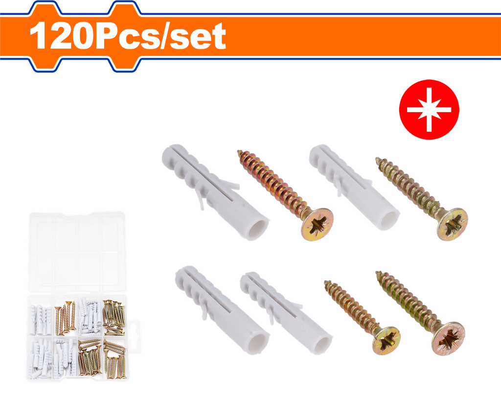 WDF - WXT3B01 - kit de vis pour aggloméré 120pcs