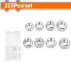 WDF - WMV1B01 - Kit assortiment de 225 écrous hexagonaux