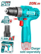 TOTAL - TDLI12428 - Perceuse 12V - 20Nm Ø10mm