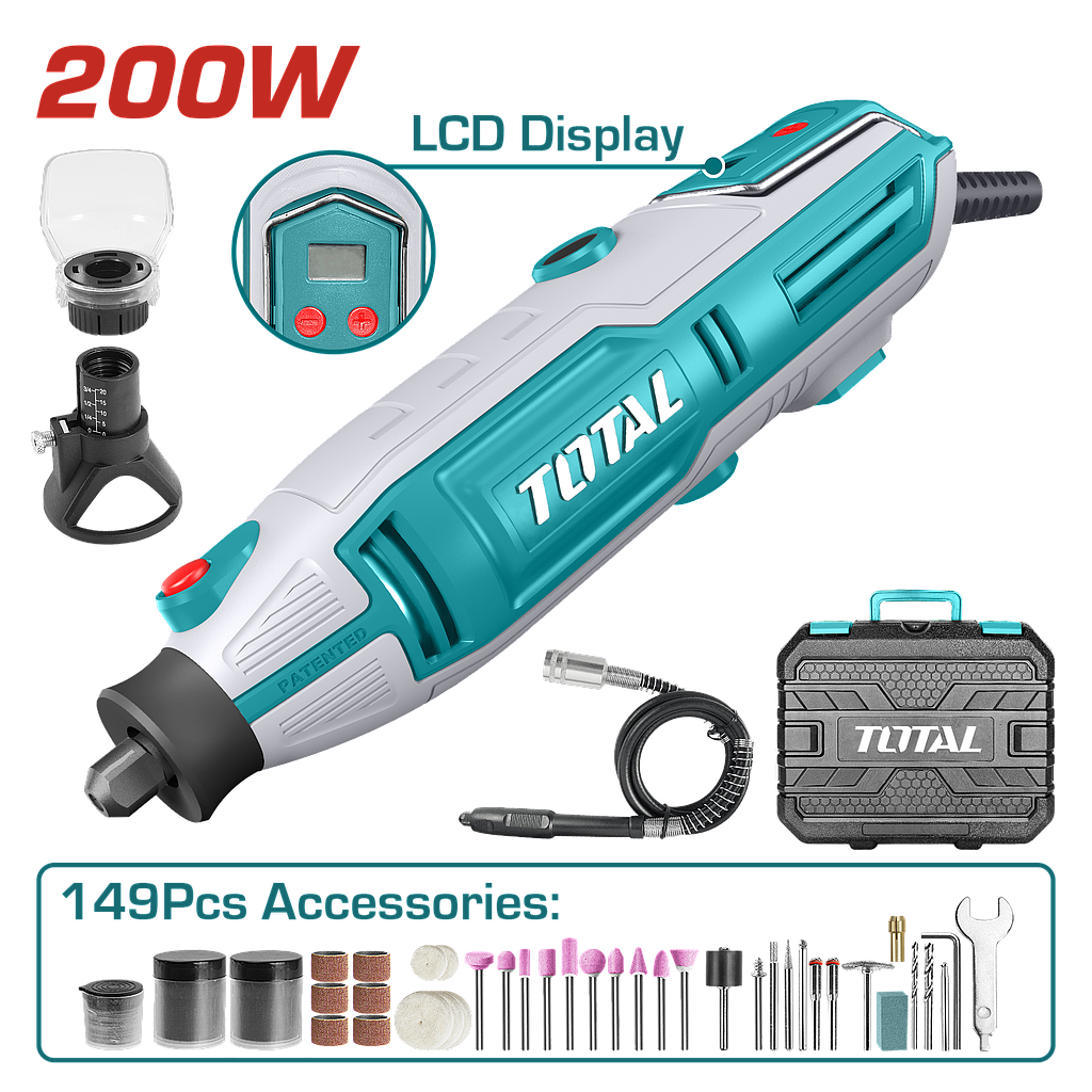 TOTAL - TG2006 - Mini-Meuleuse 200W