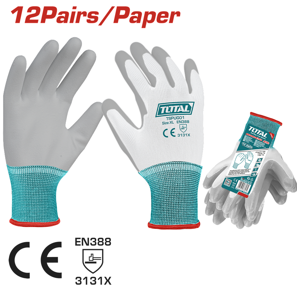TOTAL - TSPUG01 - Gants enduits de PU