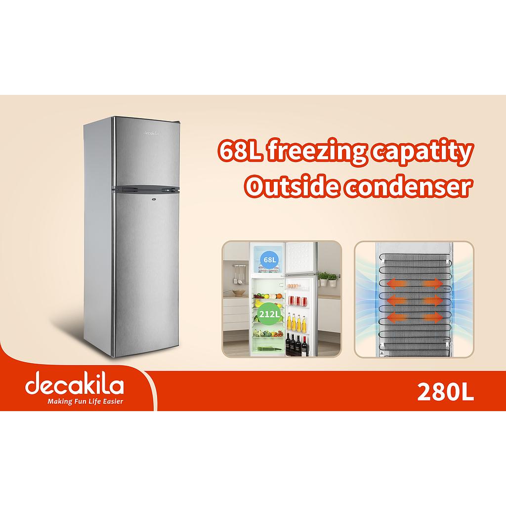 DECAKILA - KEFG011W - Réfrigérateur vertical - 280L