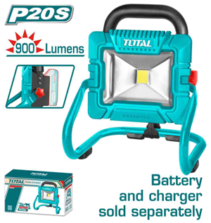 TOTAL - TWLI2025 - Projecteur portable 20V - 900 Lumens