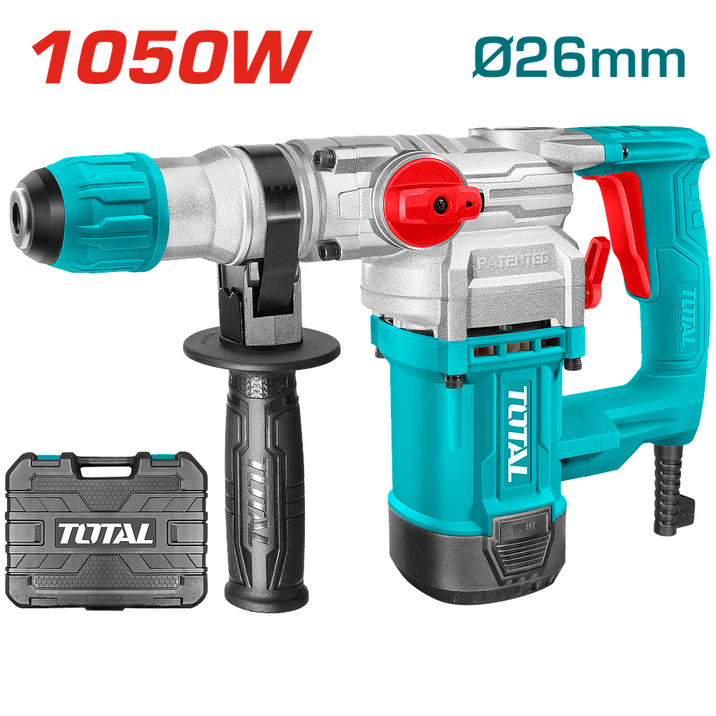 TOTAL - TH110266 - Marteau perforateur 1050W - sds plus Ø26mm