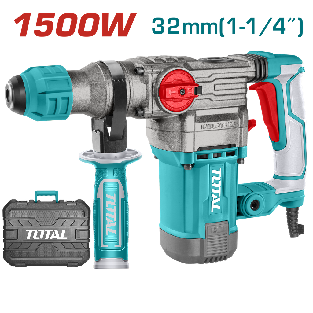 TOTAL - TH1153256 - Marteau perforateur 1500W - sds plus Ø32mm
