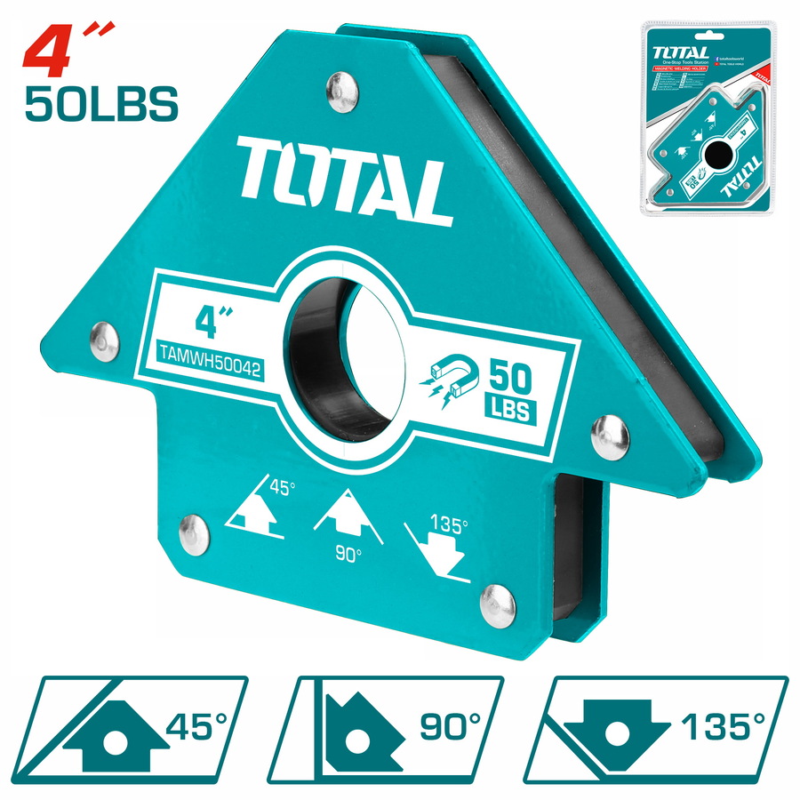 TOTAL - TAMWH50042 - Équerre de soudure magnétique - 4"