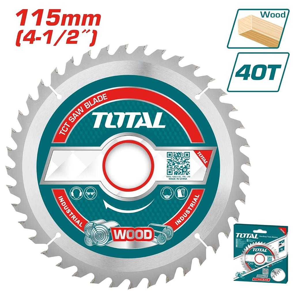 شفرة قطع خشب TCT 40T - Ø115×22.2mm