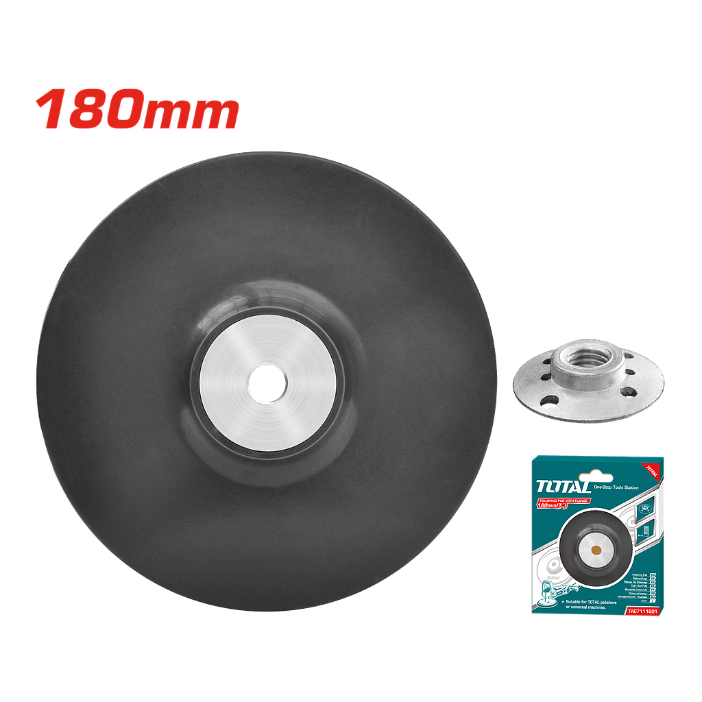 TOTAL - TAC7111801 - Tampon de polissage avec bride - Ø180mm