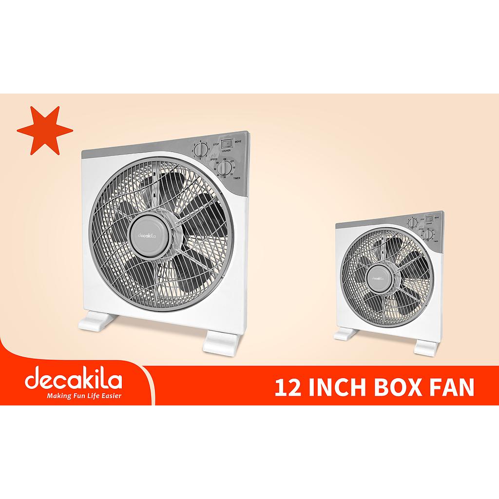 DECAKILA - KEFC050W - Ventilateur de boîte de 12 pouces