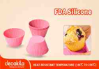 DECAKILA - KMTT075Y - Moule à cupcakes en silicone