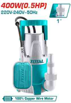 TOTAL - TWP64006 - Pompe Submersible - 400W, 117L/min, 8m