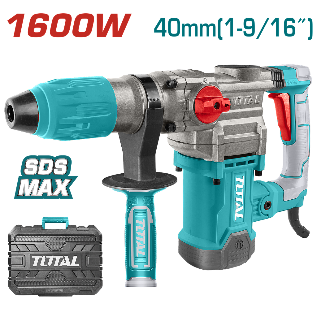 TOTAL - TH1163855 - Marteau perforateur 1600W - sds max Ø40mm