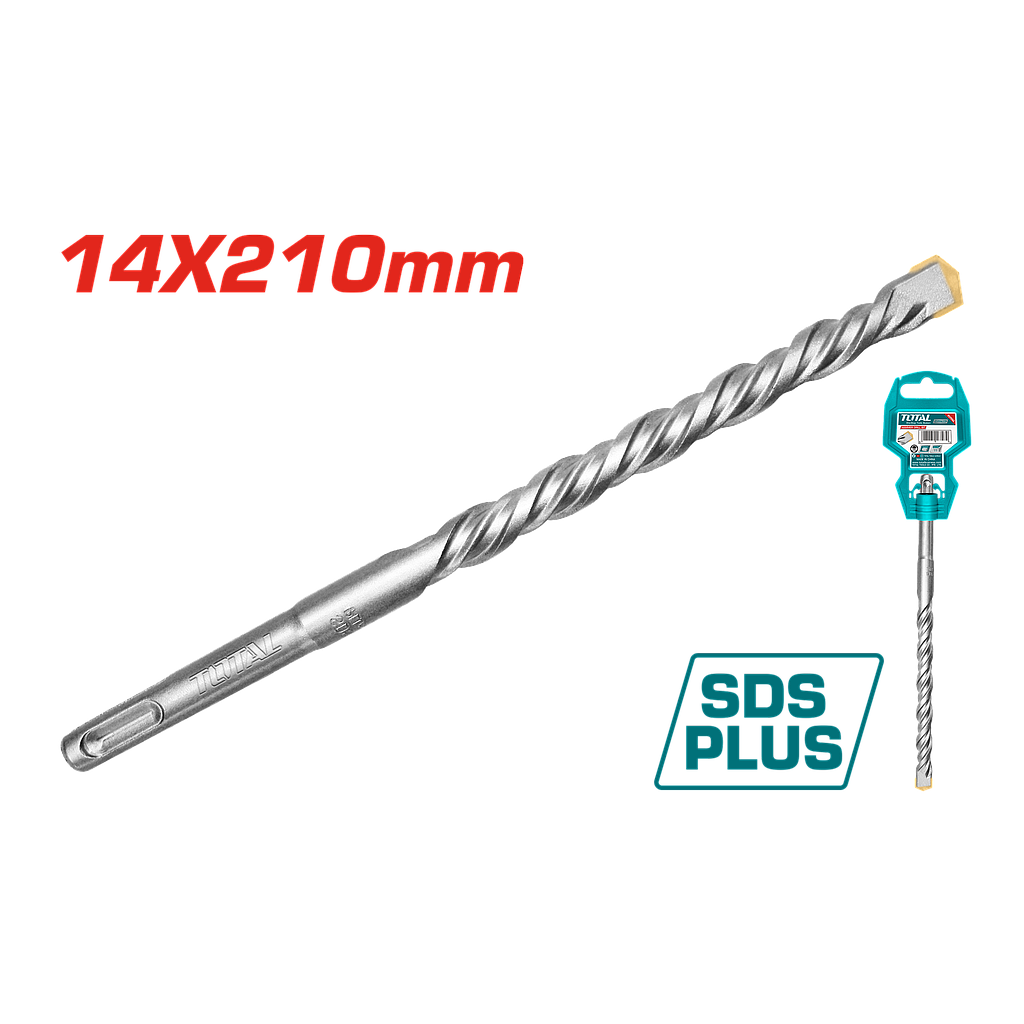 TOTAL - TAC311401 - Forets à béton sds plus - Ø14x210mm