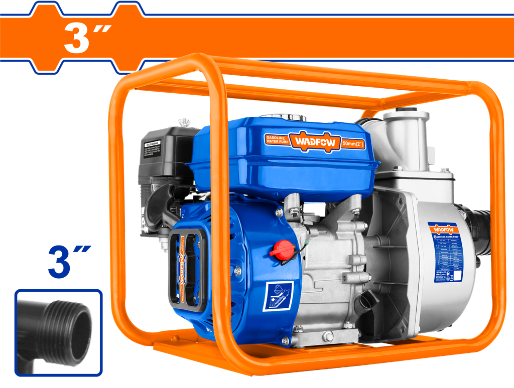 WDF - WGW1A31 - Motopompe à essence 3" - 27m 1000L/min