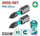 TOTAL - TACIM71PH225 - Embouts de tournevis à percussion - PH2