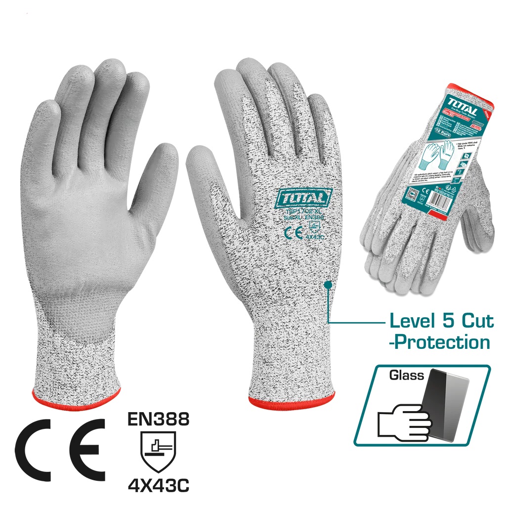 TOTAL - TSP1702-XL - Gants résistants aux coupures