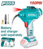 TOTAL - TACLI2018 - Gonfleur Pneu 20V - 10.4 bar