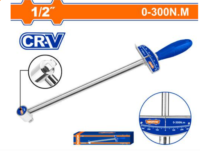 WDF - WSA8101 - Clé dynamométrique 1/2" - 0-3000Nm