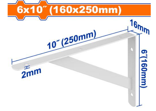 WDF - WZJ2325 - Support étagère 160x250mm