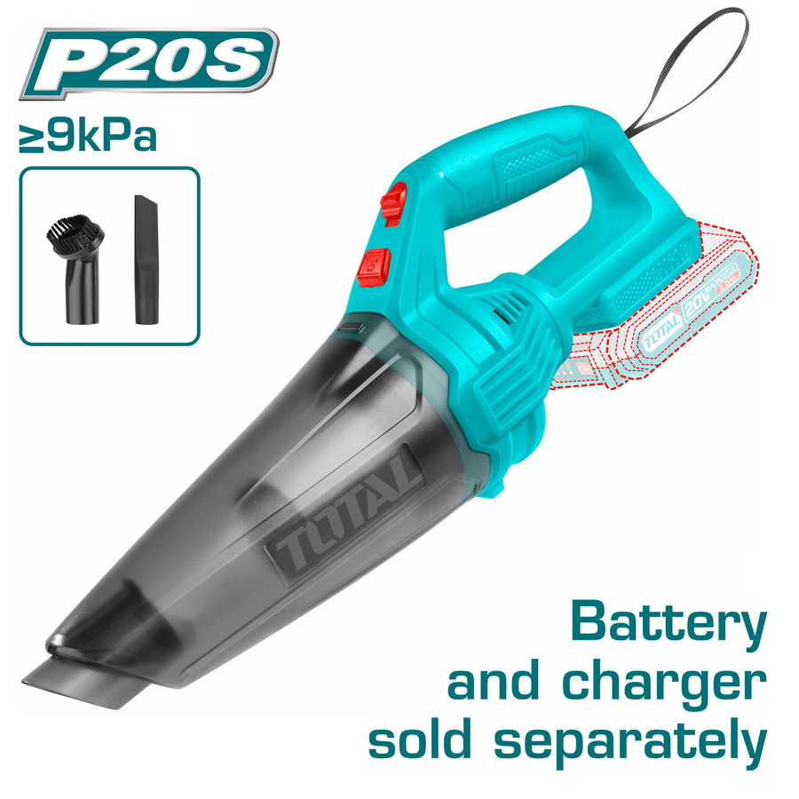 TOTAL - TVLI201261 - Aspirateur sans fil 0.5L - 20V