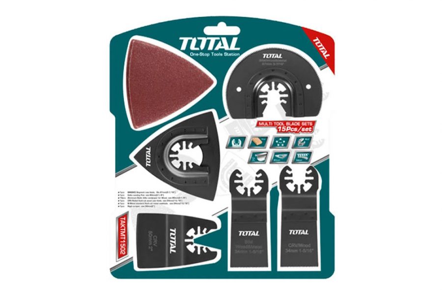 TOTAL - TAKTMT1502 - Jeu de lames multi-fonctions - 15 pcs