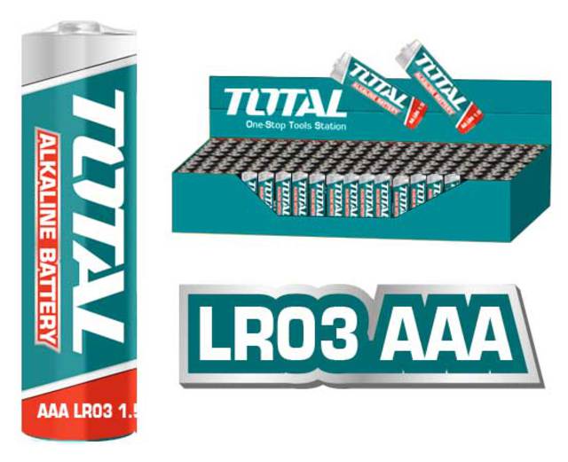 TOTAL - THAB3A01 - Pile alcaline 1.5V - LR03 AAA
