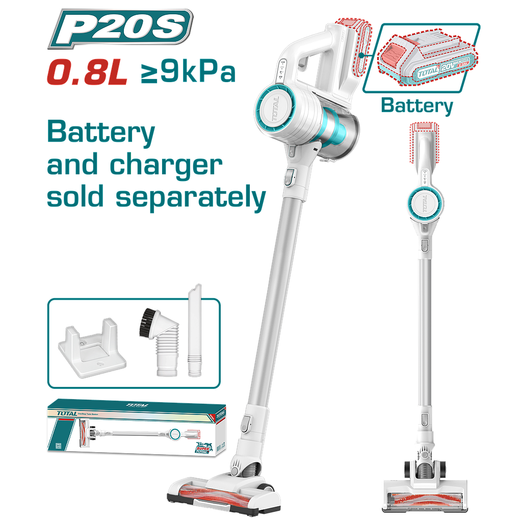 TOTAL - TVLI20061 - Aspirateur sans fil 20V - 0.8L