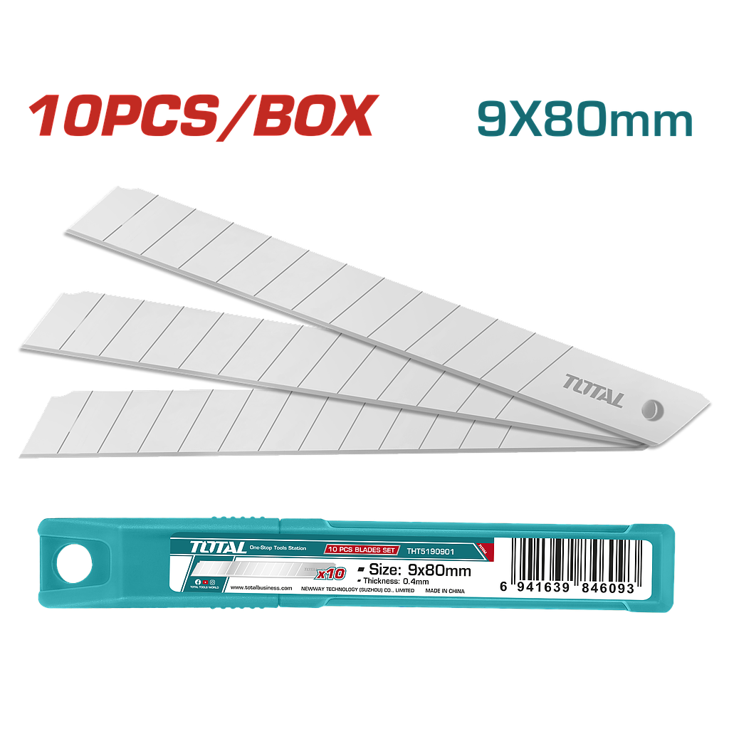 TOTAL - THT5190901 - Lame de cutter - 9x80mm 10pcs