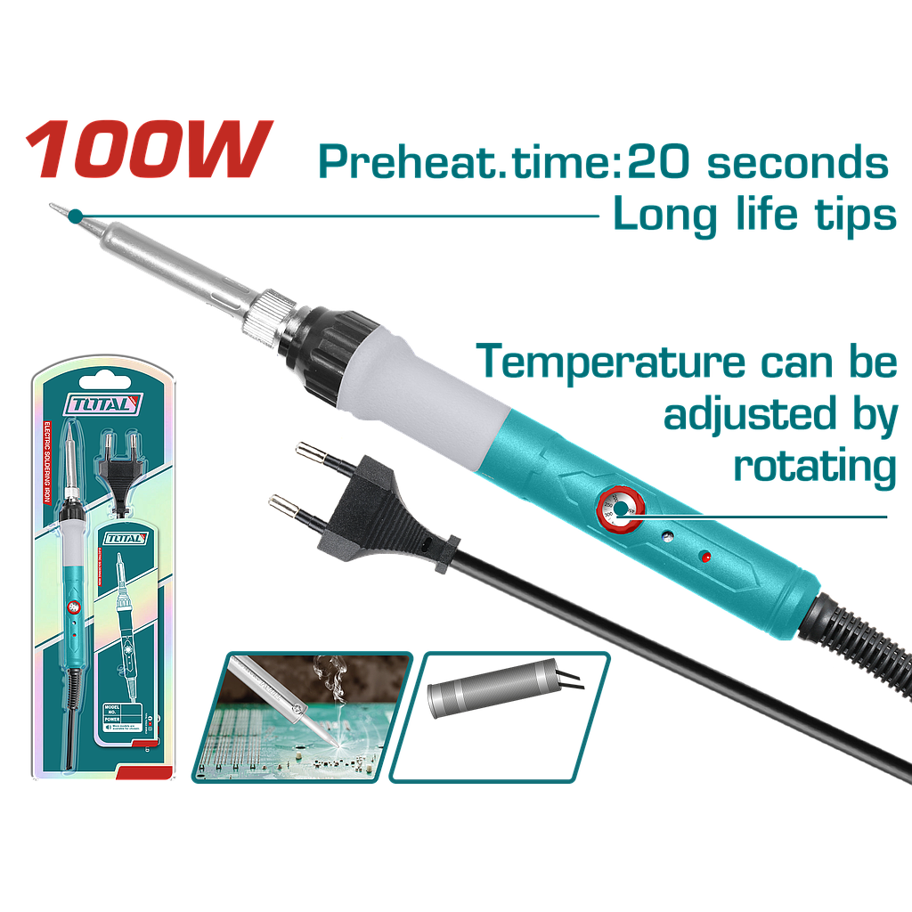 TOTAL - TET1100831 - Fer à souder - 100W