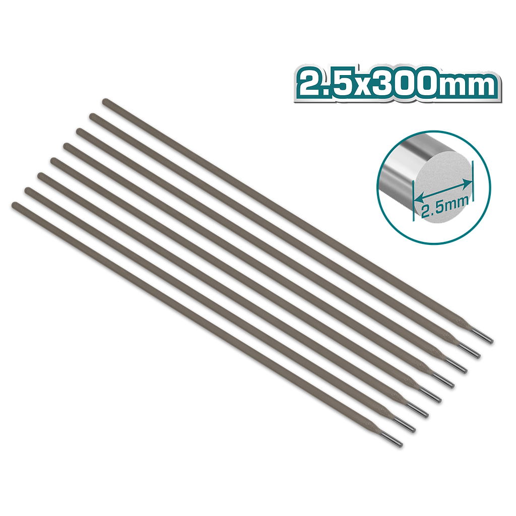 TOTAL - TERC2121 baguette de soudure E6013 : 2.5×350mm 5kg/carton
