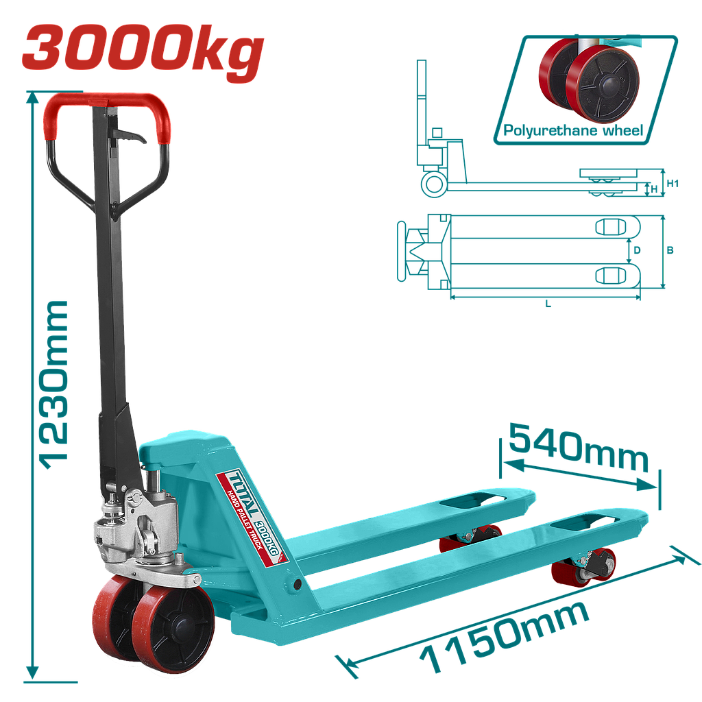 TOTAL - THT301301 - Transpalette 3T