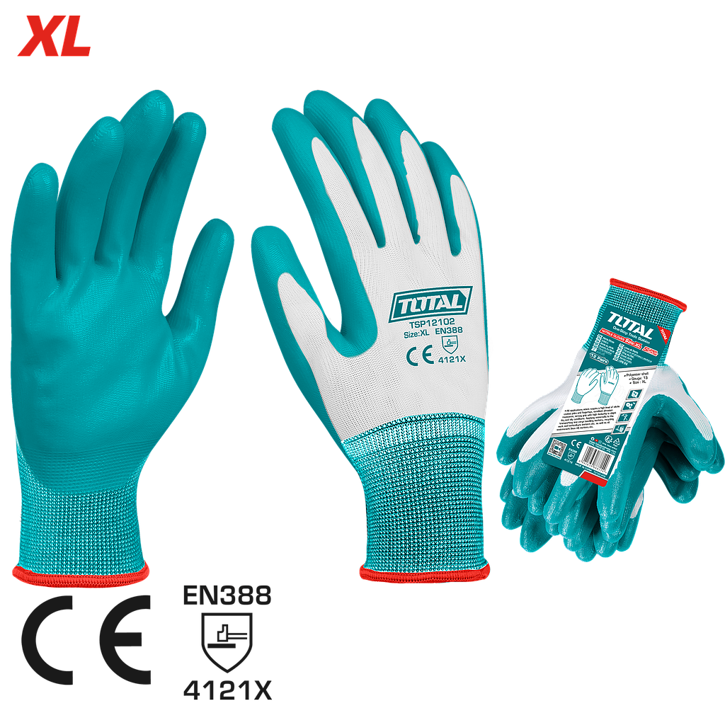 TOTAL - TSP12102 - Gants en nitrile - XL