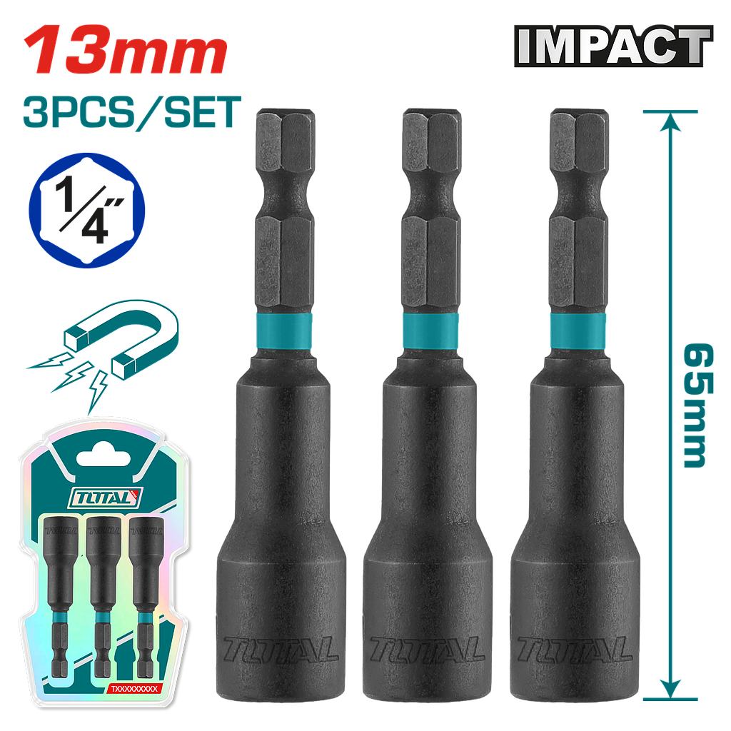 TOTAL - TAC271331- Embout écrou - Ø13mm
