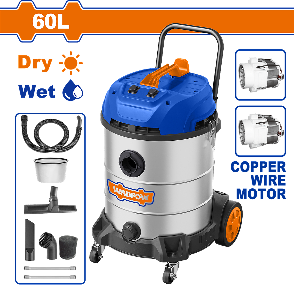 WDF - WVR5A60 - Aspirateur 60L - 2x1200W