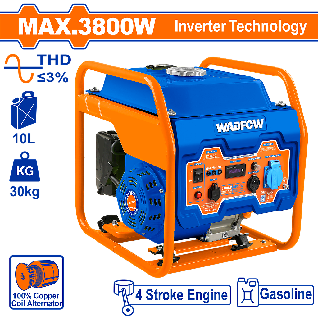 WDF - WGEAB06 - Groupe électrogène inverter 3800w