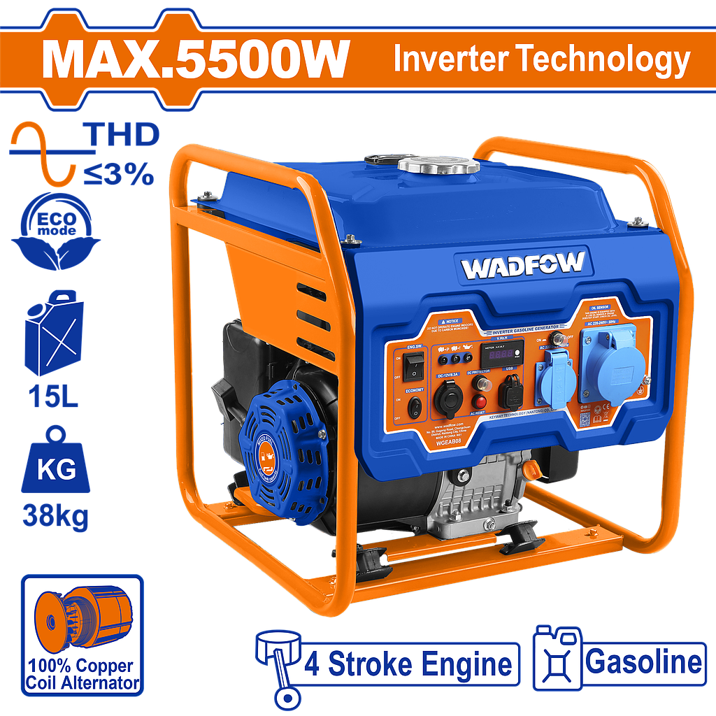 WDF - WGEAB08 - Groupe électrogène inverter 5500w