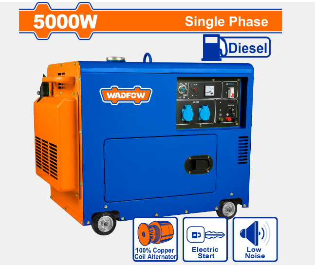WDF - WDG2A50 - Groupe électrogène diesel silencieux 5.0 kW