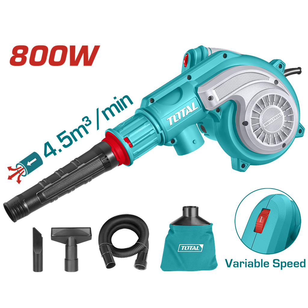 TOTAL - TB8036 - Souffleur aspirateur - 800W