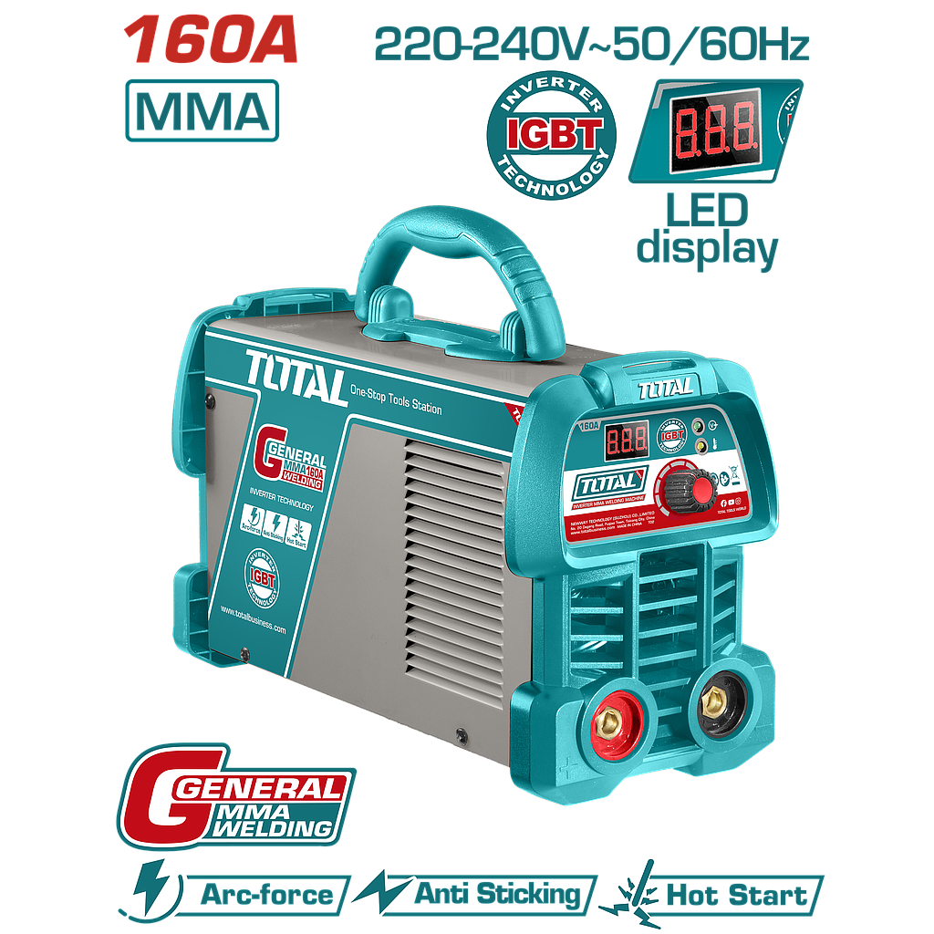 TOTAL - TW216059 - Poste à Souder inverter MMA - 160A@45%