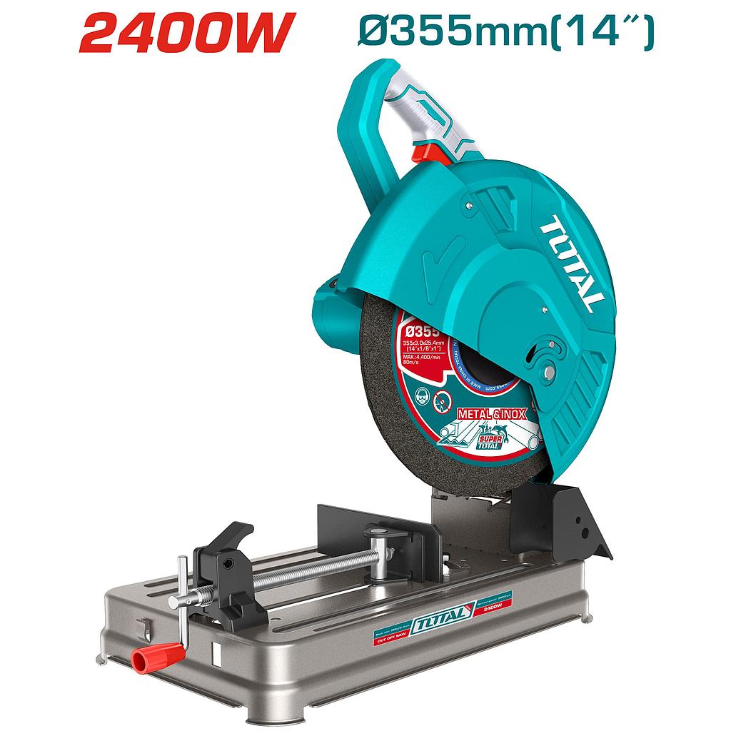 TOTAL - TS9243558 - Tronçonneuse à métaux 2400W - Ø355x25.4mm