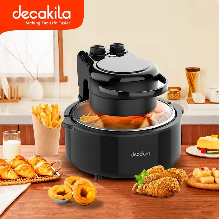 DECAKILA - KEEC045B - transparent window air fryer