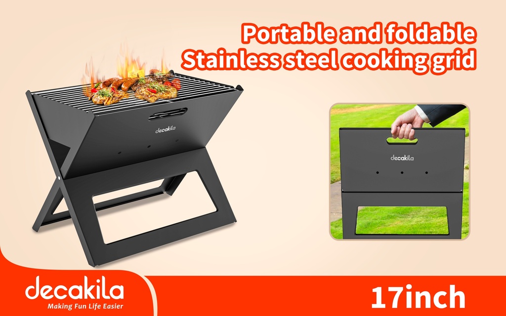 DECAKILA - KMCC014B - Portable charcoal grill