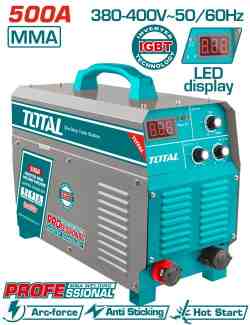TOTAL - TW25005 - Poste à Souder inverter MMA - 500A@60%