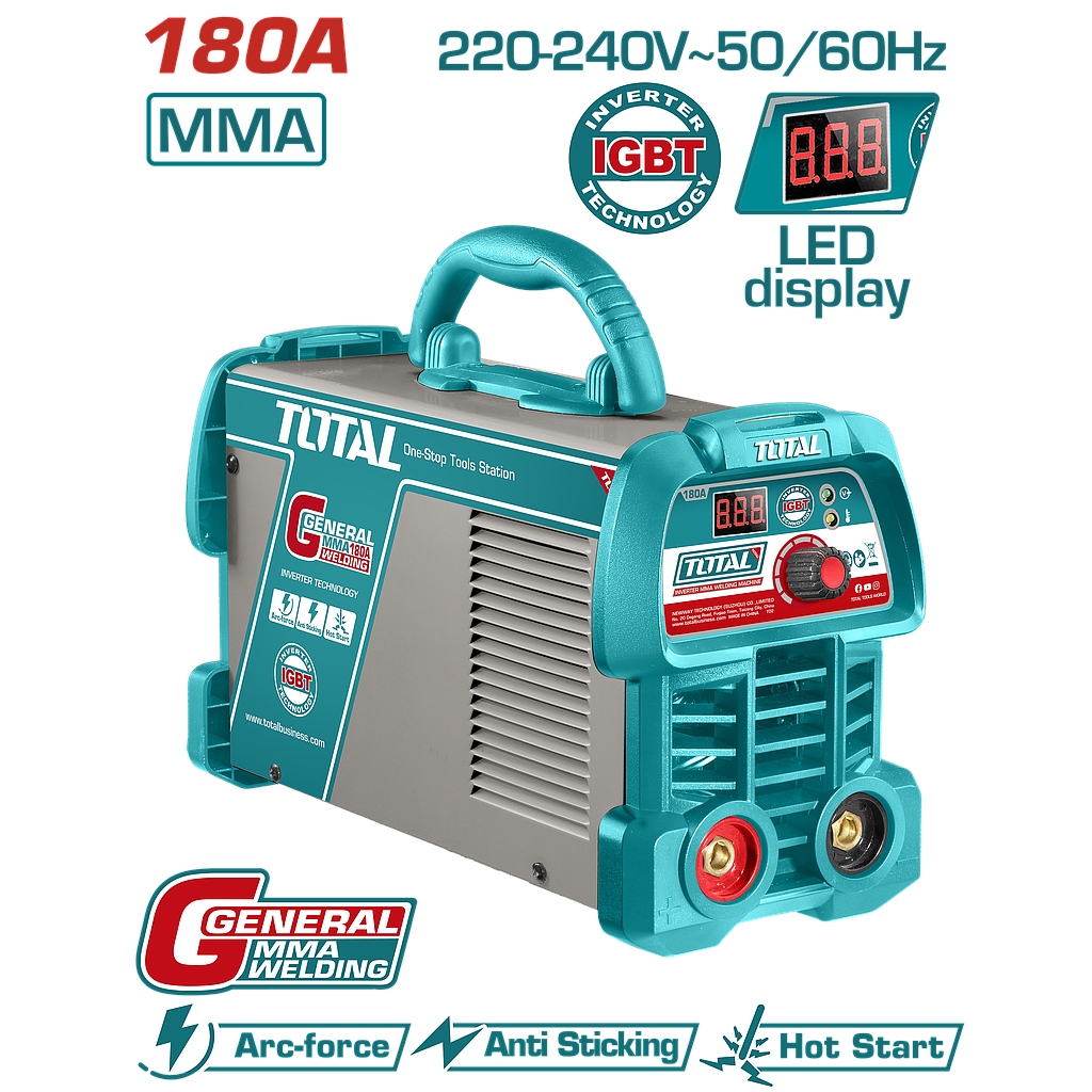 TOTAL - TW218059 - Poste à Souder inverter MMA - 180A@45%