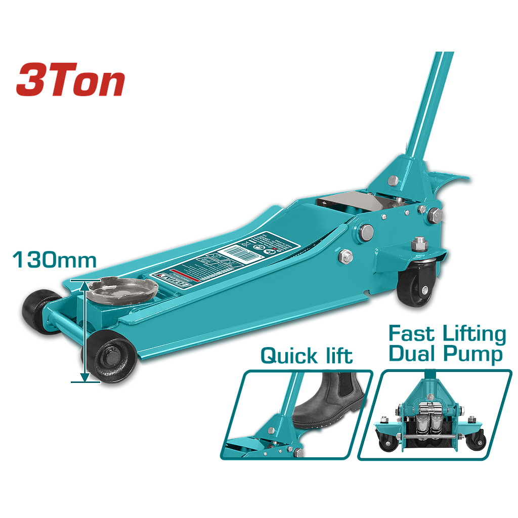 TOTAL - THT108313 - Cric hydraulique 3Ton